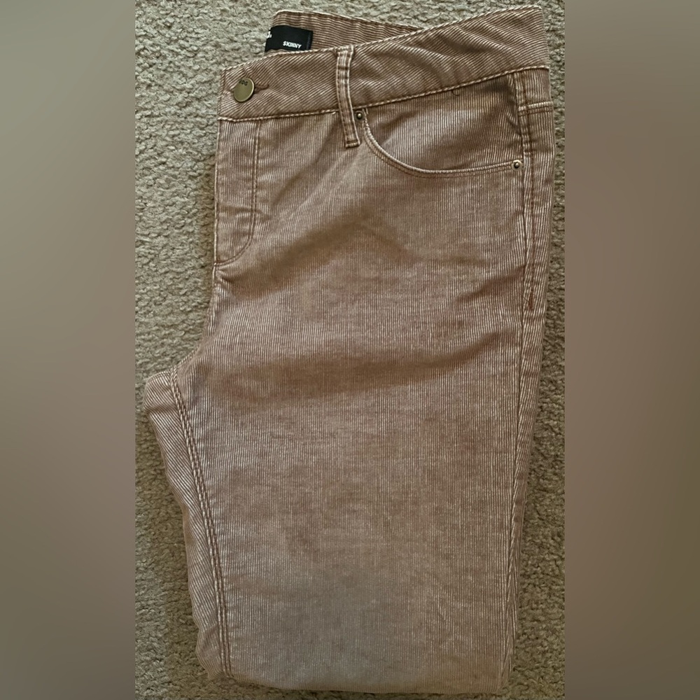 BDG Tan Straight Leg Jeans with Corduroy Texture - Picture 4 of 4